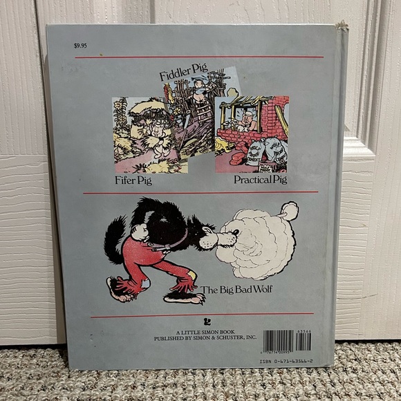 Walt Disney's Three Little Pigs, The Original Story Hardcover Book - Picture 2 of 9